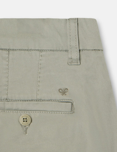 BERMUDA SILBON CLASICA VERDE