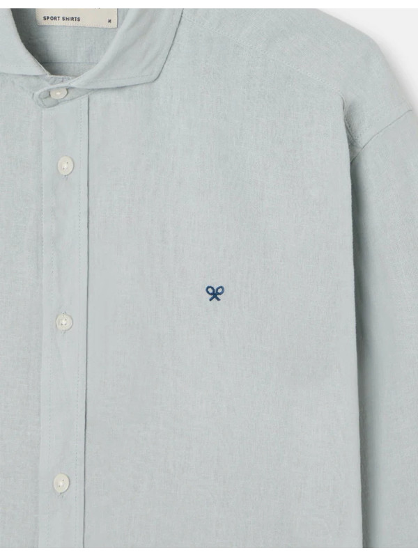 Camisa Silbon Sport Soft Azul Gris Hombre | Manzanos Moda 2