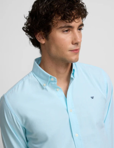 Camisa Silbon Sport Oxford Agua Marina | Manzanos Moda