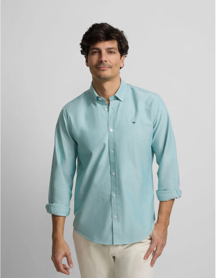Camisa Silbon Sport Oxford Verde Medio Hombre | Manzanos Moda