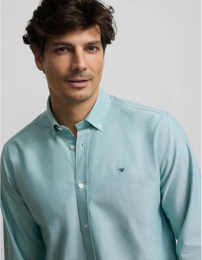 Camisa Silbon Sport Oxford Verde Medio Hombre | Manzanos Moda