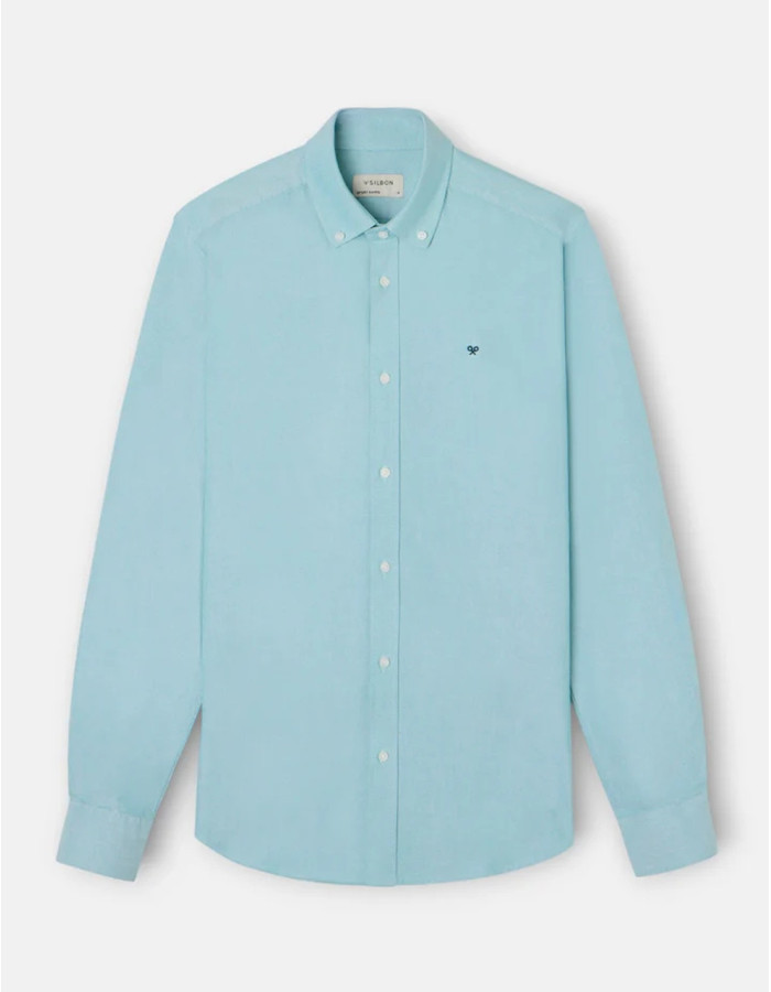 Camisa Silbon Sport Oxford Verde Medio Hombre | Manzanos Moda
