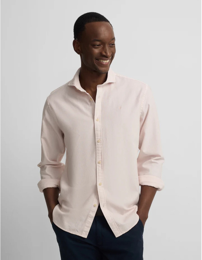 Camisa Silbon Estructura Logo Rosa Hombre | Manzanos Moda