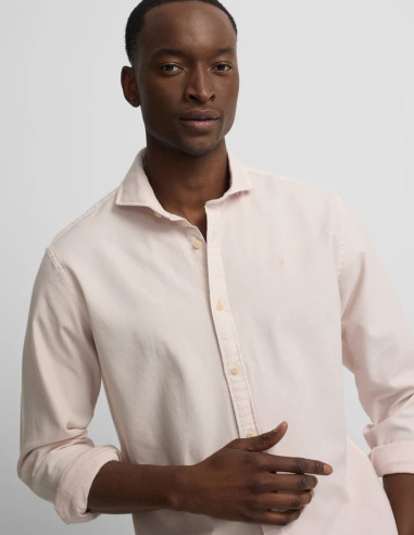 Camisa Silbon Estructura con Logo Rosa | Manzanos Moda