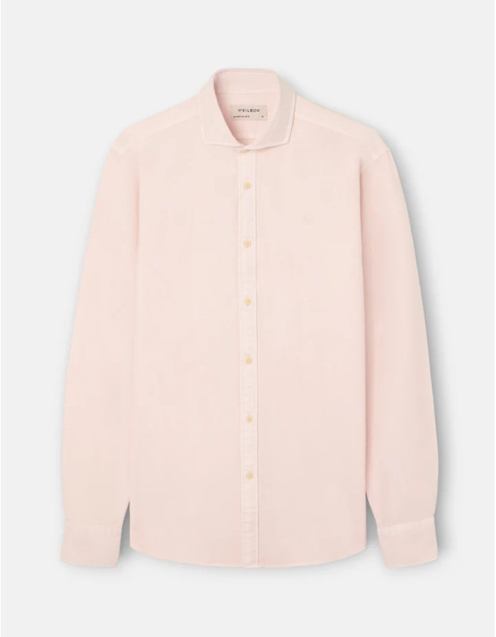 Camisa Silbon Estructura Logo Rosa Hombre | Manzanos Moda