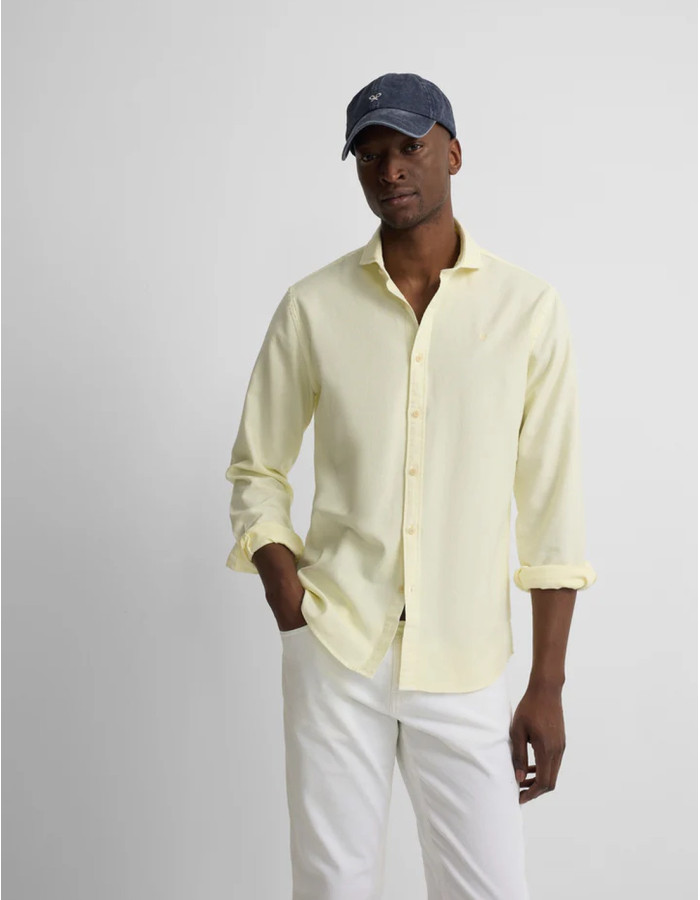 Camisa Silbon Estructura Logo Amarillo Hombre | Manzanos Moda