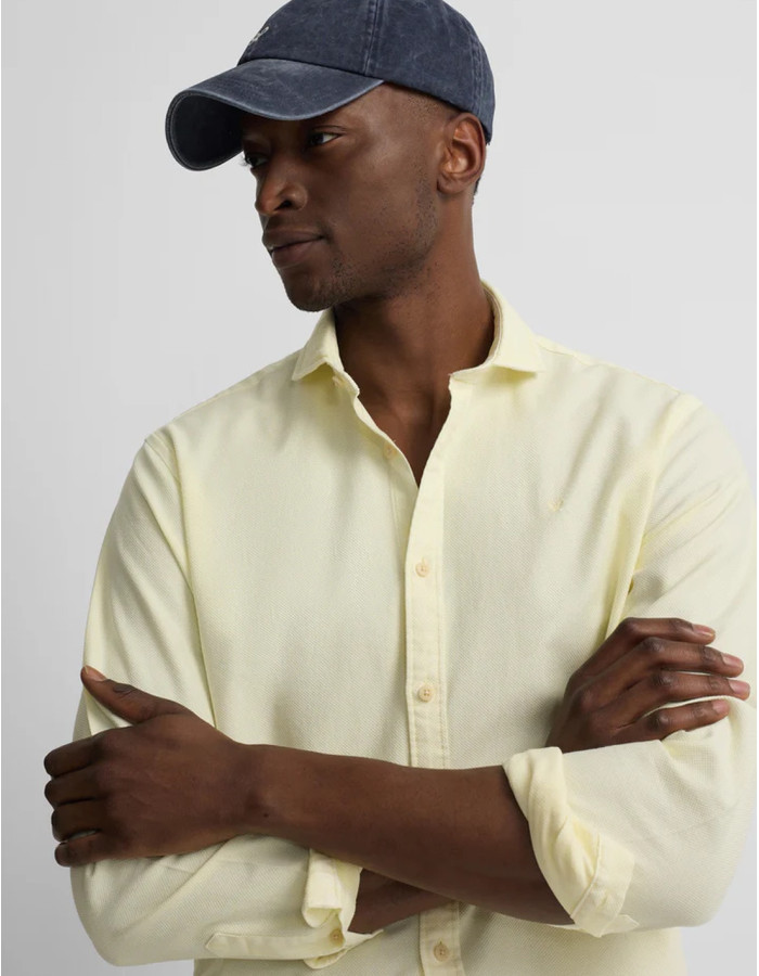 Camisa Silbon Estructura Logo Amarillo Hombre | Manzanos Moda