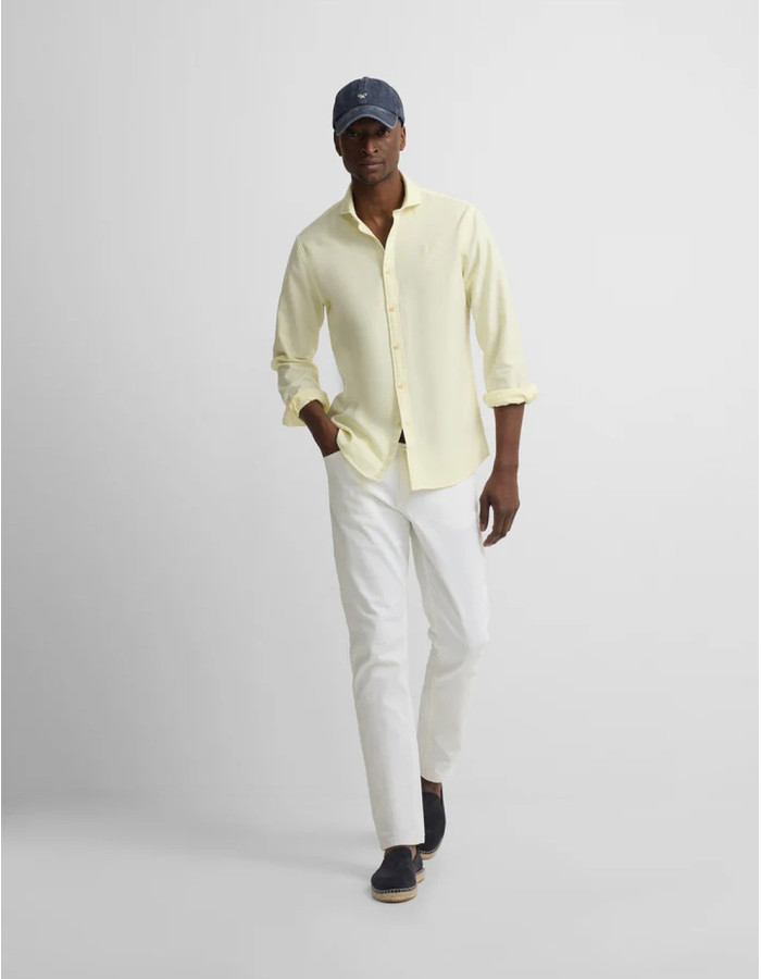 Camisa Silbon Estructura Logo Amarillo Hombre | Manzanos Moda