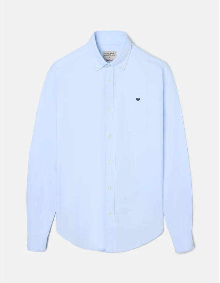 Camisa Silbon Sport Oxford Celeste Hombre | Manzanos Moda