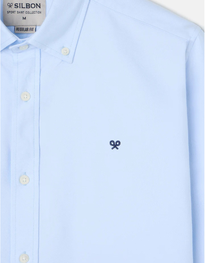 Camisa Silbon Sport Oxford Celeste Hombre | Manzanos Moda