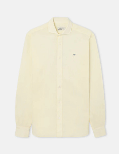 Camisa Silbon Sport Lino Amarillo Hombre | Manzanos Moda