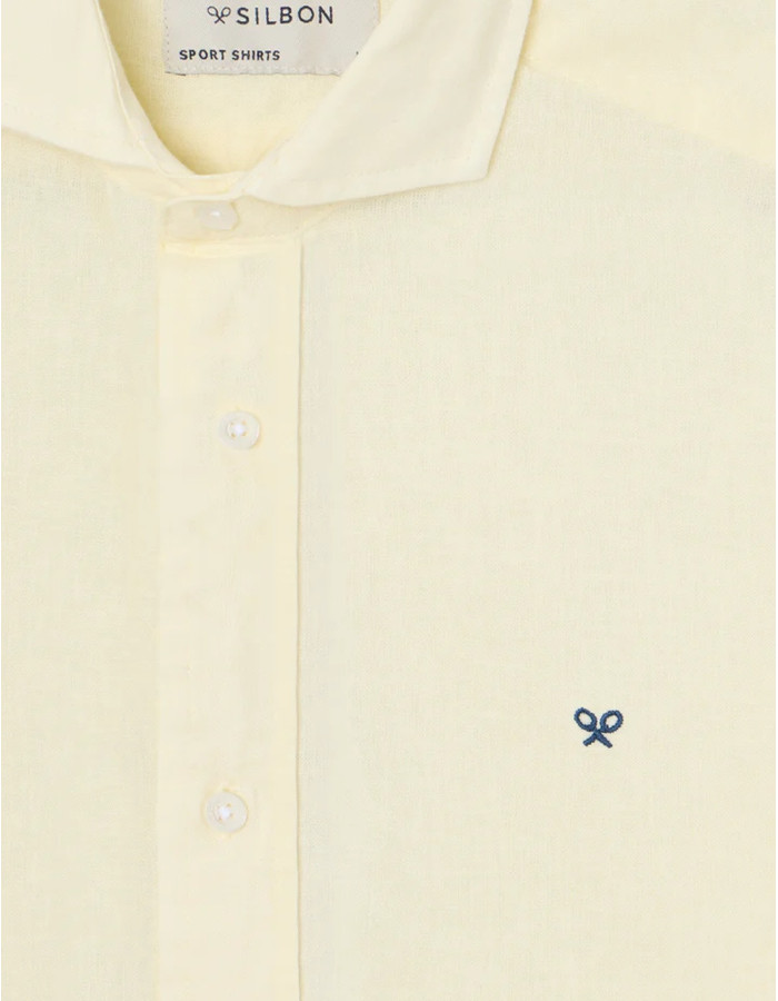 Camisa Silbon Sport Lino Amarillo Hombre | Manzanos Moda