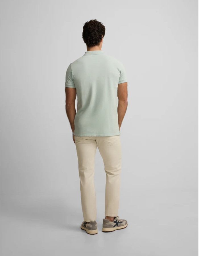 Polo Silbon Clásico Liso Azul Hombre | Manzanos Moda