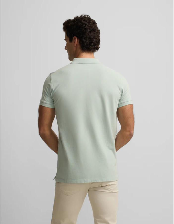 Polo Silbon Clásico Liso Azul Hombre | Manzanos Moda