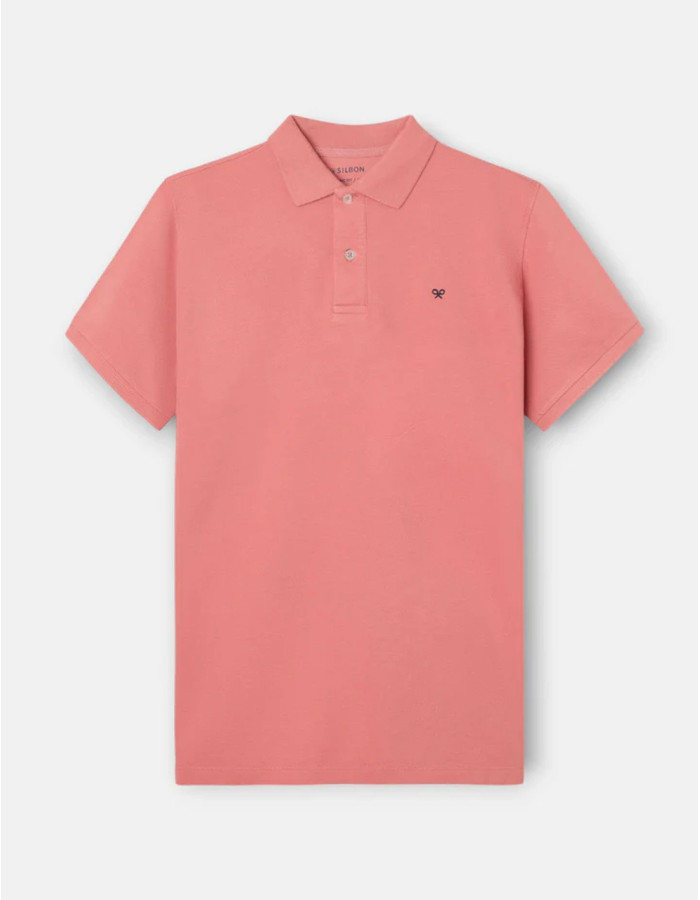 Polo Silbon Clásico Liso Coral Hombre | Manzanos Moda