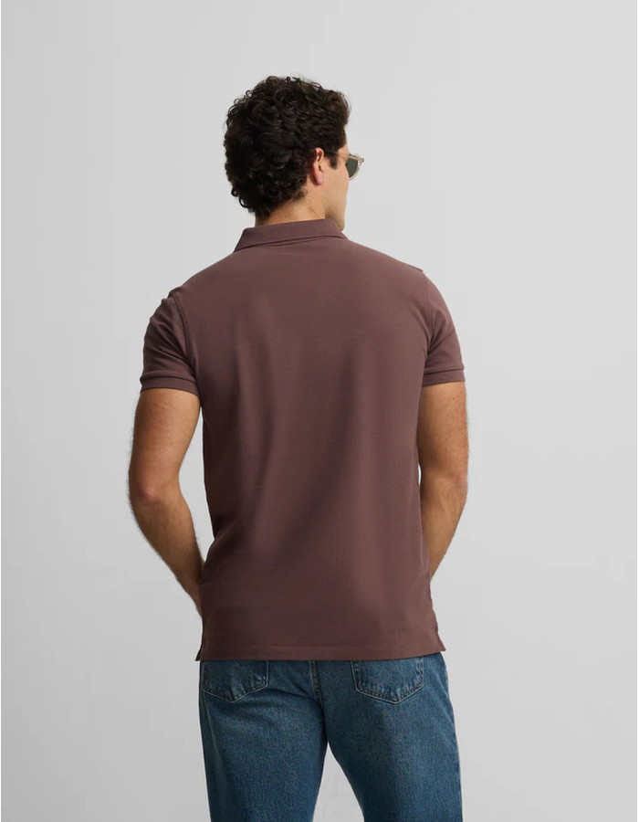 Polo Silbon Clásico Liso Burdeos Hombre | Manzanos Moda