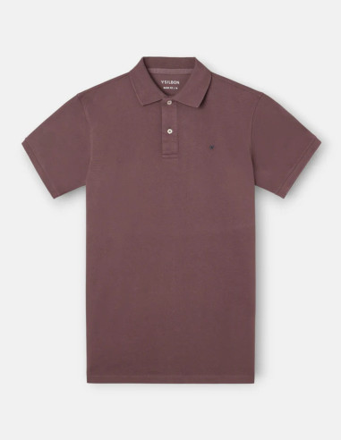 Polo Silbon Clásico Liso Burdeos Hombre | Manzanos Moda