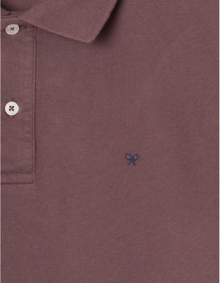 Polo Silbon Clásico Liso Burdeos Hombre | Manzanos Moda