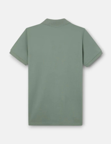 Polo Silbon Clásico Liso Verde Medio Hombre | Manzanos Moda