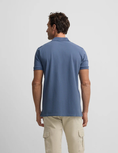 Polo Silbon Clásico Liso en Color Azul Índigo