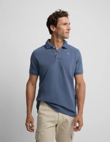 Polo Silbon Clásico Liso en Color Azul Índigo