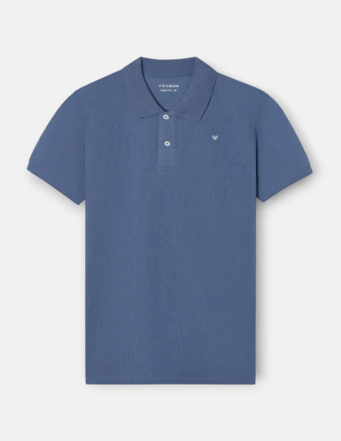 Polo Silbon Clásico Liso en Color Azul Índigo