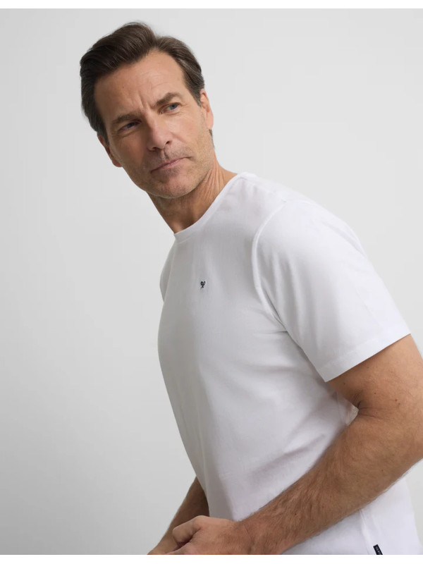 CAMISETA SILBON MINILOGO  BLANCO