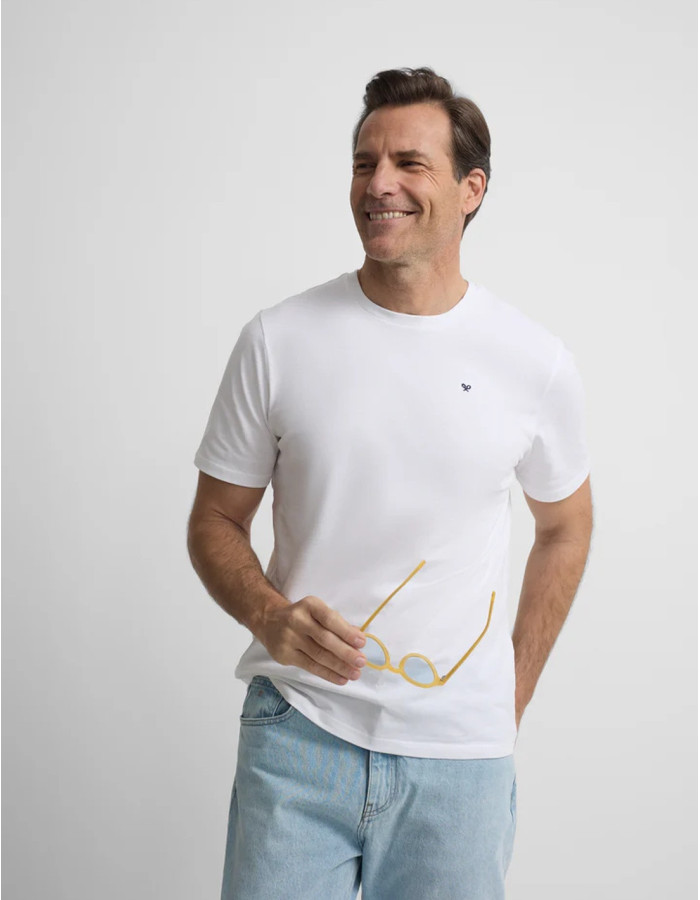 CAMISETA SILBON MINILOGO  BLANCO