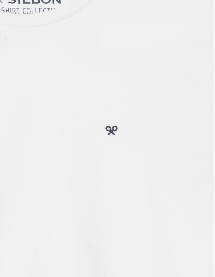 CAMISETA SILBON MINILOGO  BLANCO