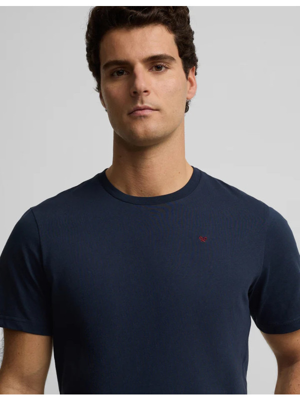 Camiseta Silbon Minilogo Azul Marino Hombre | Manzanos Moda 2