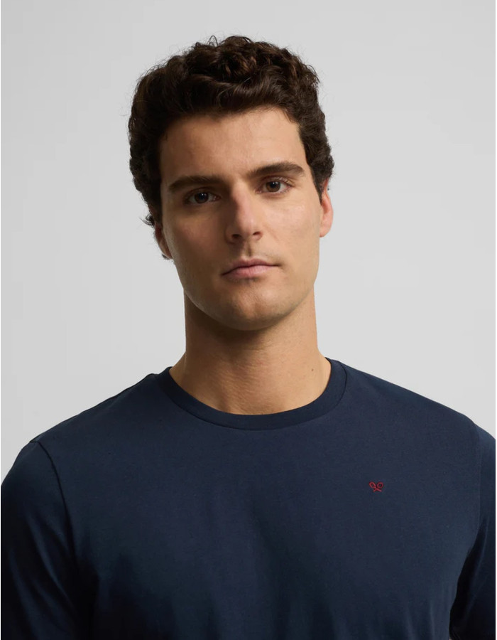 Camiseta Silbon Minilogo Azul Marino Hombre | Manzanos Moda