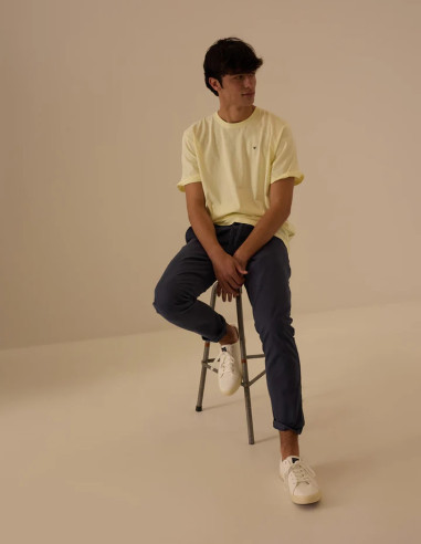 Camiseta Silbon Minilogo Amarillo Hombre | Manzanos Moda