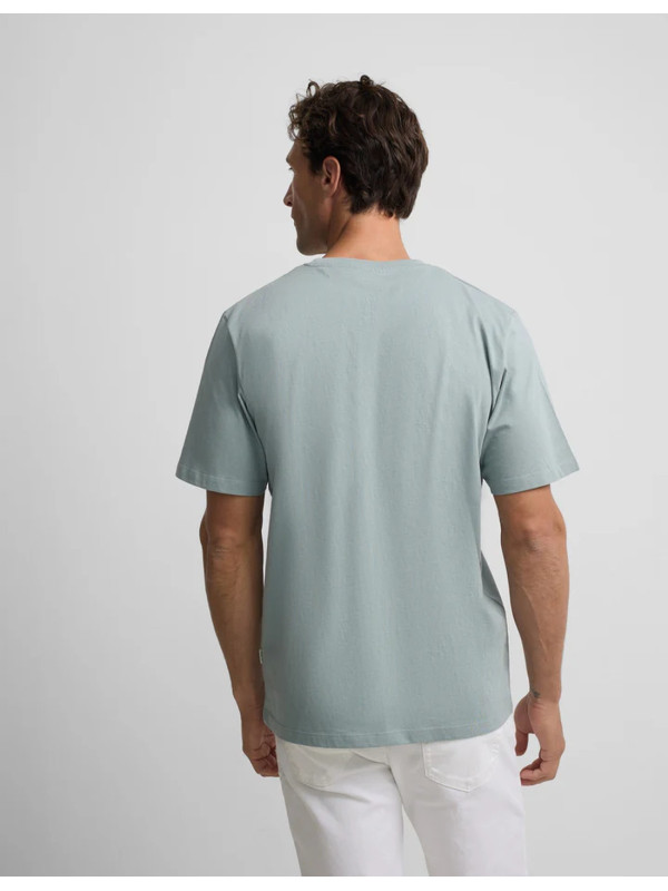 Camiseta Silbon Minilogo Verde Gris Hombre | Manzanos Moda 2