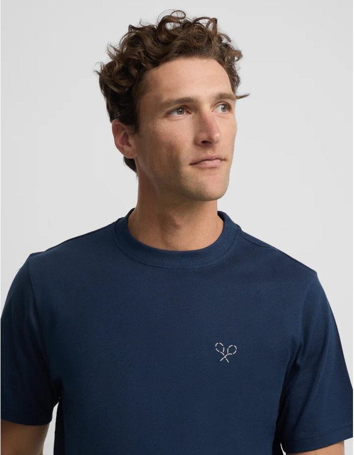 CAMISETA RAQUETAS LETTERING MR AZUL MARINO