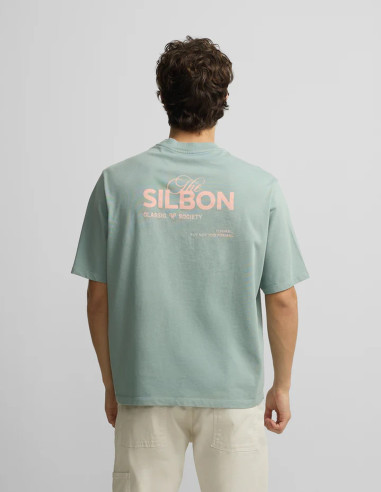 CAMISETA SILBON SOCIETY VERDE GRIS