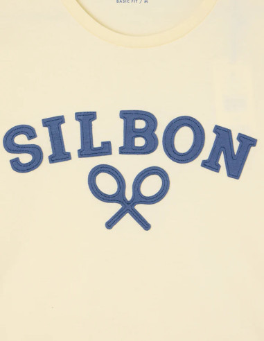 CAMISETA SILBON RAQUETA MEDIA AMARILLO