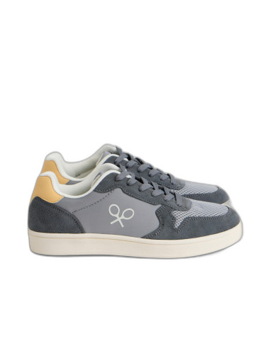 Zapatillas SILBON Bicolor Verde Claro y Gris | Manzanos Moda
