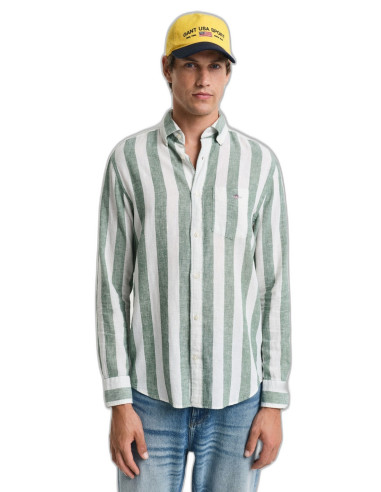 Camisa Gant Hombre Regular Fit Lino Algodón | Manzanos Moda