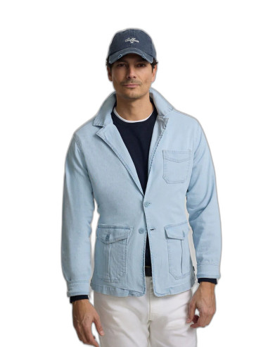 Semiblazer Silbon con Bolsillos Denim Hombre | Manzanos Moda
