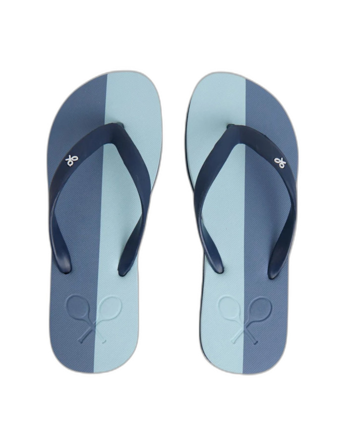 Chancla Silbon Raqueta Bicolor Azul Hombre | Manzanos Moda