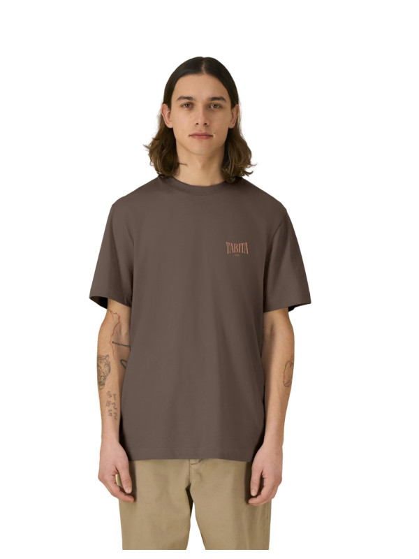 Camiseta Tabita Logo 3D Mocha Oversize Unisex | Manzanos Moda 2