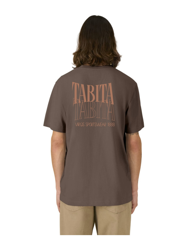 Camiseta Tabita Logo 3D Mocha Oversize Unisex | Manzanos Moda