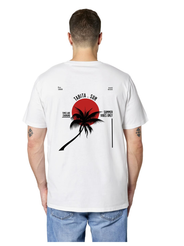 Camiseta Tabita Sun Blanco Unisex | Manzanos Moda 2