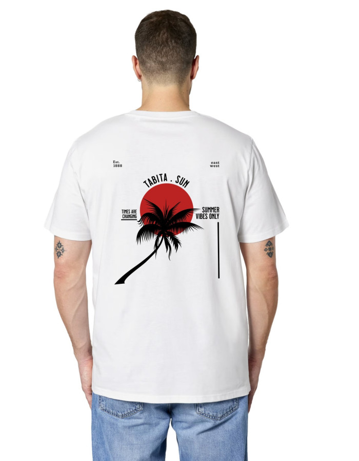 Camiseta Tabita Sun Blanco Unisex | Manzanos Moda