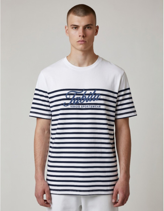 Camiseta Tabita Marinera Rayas Navy Stripes Unisex | Manzanos Moda