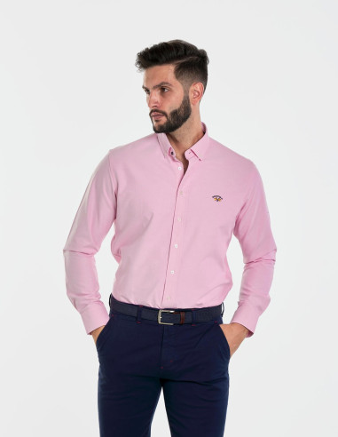 Camisa Spagnolo Oxford Liso Hombre | Manzanos Moda