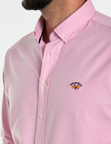Camisa Spagnolo Oxford Liso Hombre | Manzanos Moda