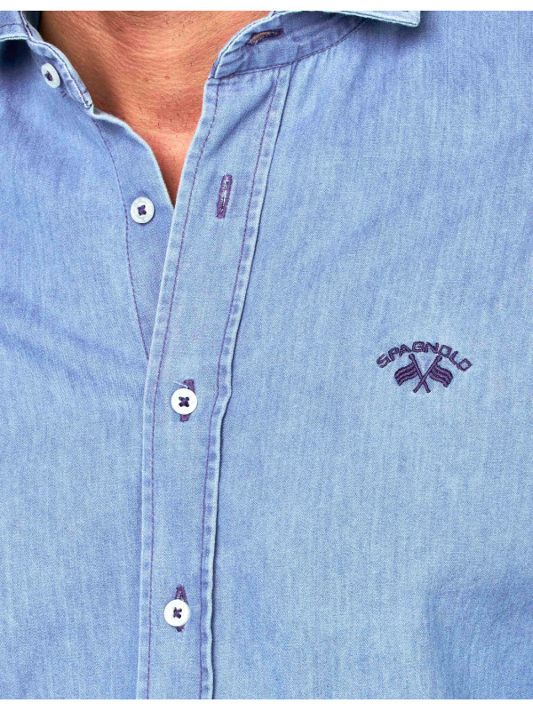 CAMISA SPAGNOLO CUTAWAY DENIM DENIM 2