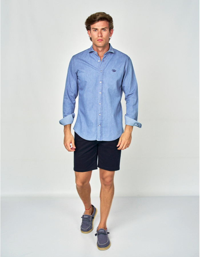 CAMISA SPAGNOLO CUTAWAY DENIM DENIM