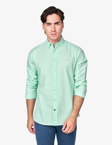 CAMISA SPAGNOLO MICRO OXFORD VERDE